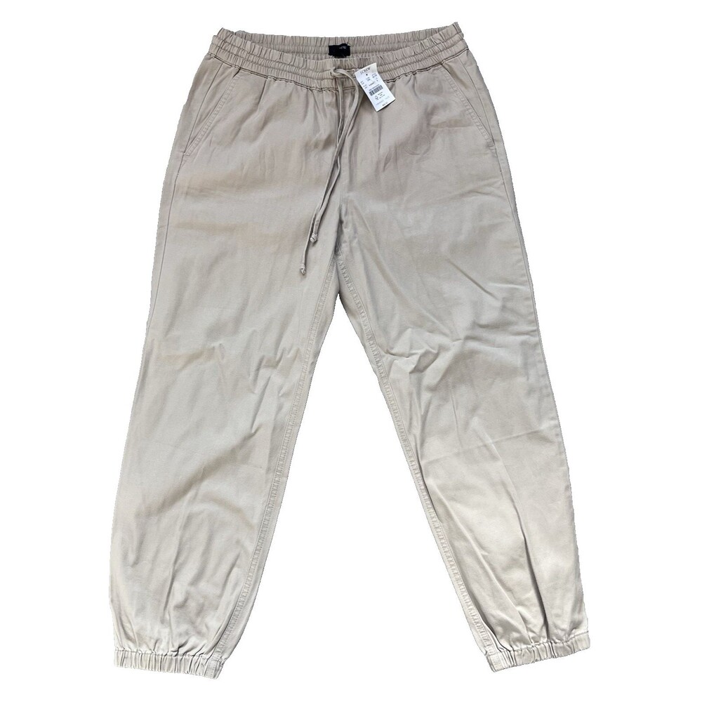NWT J Crew Lightweight Cotton Twill Jogger Womens Sz 6 Khaki Tencel Lightweight